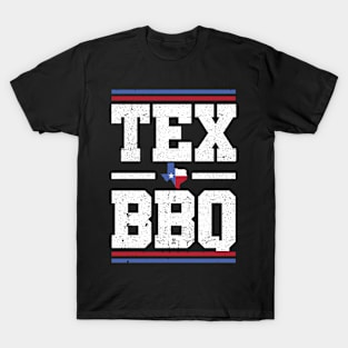 Texas BBQ and Grill Lovers | Humorous Tex Distressed Style T-Shirt